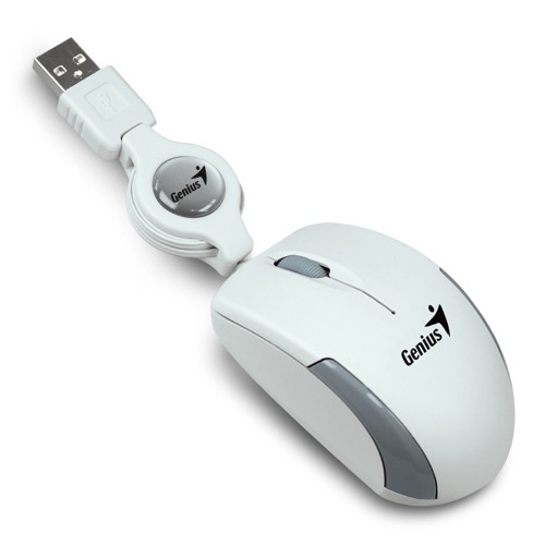 Mini Mouse Genius Optico Retractil 3 Botones Usb Laptop Ng