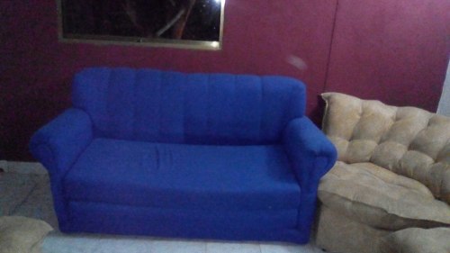 Sofa Cama En Tela Azul En Yare