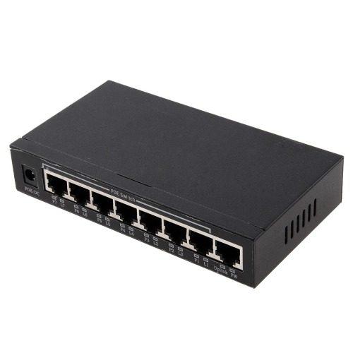 8 Puerto 10 100mbps Poe Interruptor Red Ethernet Trave Ieee