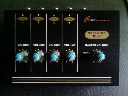 Consola Micro Mixer Hp-60 Marca Hp Audio