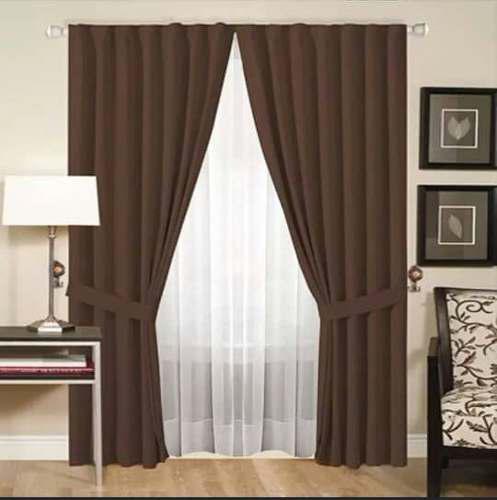 Elegantes Cortinas Combinadas (decotex & Dopiovello Suizo)