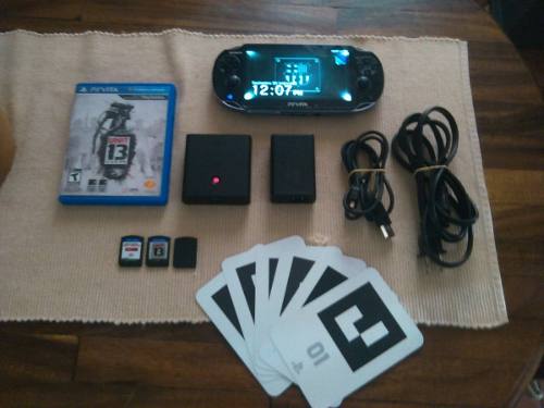 Ps Vita Sony +4 Juegos+tarjetas 3d+pila Portátil!! En