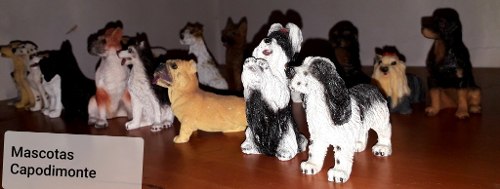 18 Figuras Mascotas Perros De Distintas Razas De Capodimonte