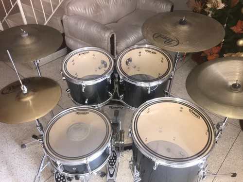 Bateria Acustica Pearl Completa Con Platillos