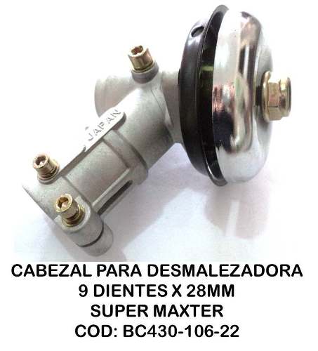 Cabezal Desmalezadora Domopower Toyama Tgmm 9diente