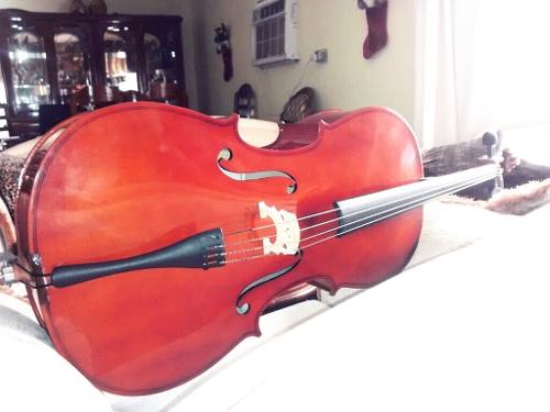 Cello Maxtone 4/4 Con Cuerdas Importadas