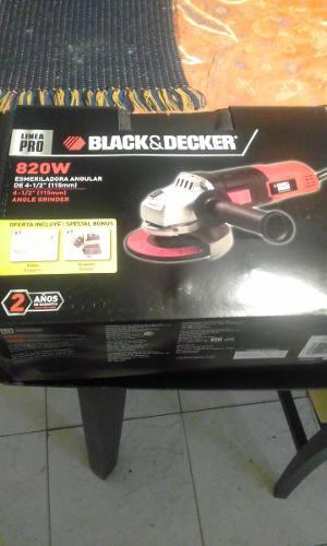 Esmeril Black&decker De 4 1/2 Con Estuche