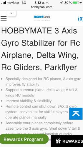 Gyro Estabilizador Hobbymate Para Aviones Nuevo!