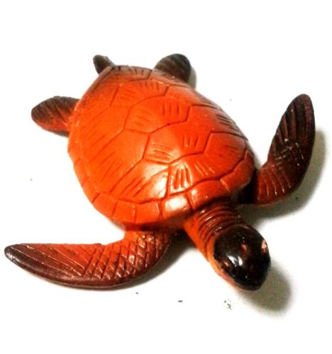 Juguete Figura Anfibio Miniatura Tortuga Galápago Marrón