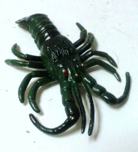 Juguete Figura Crustáceo Miniatura Langosta Verde Oscuro