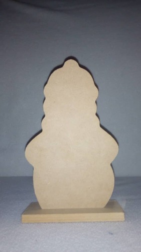 Muñeco De Nieve Mdf Crudo 20cm De Alto