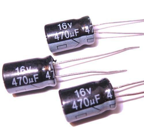 Pack De 5 Und Condensadores Electrolíticos 470uf 16v 105°c