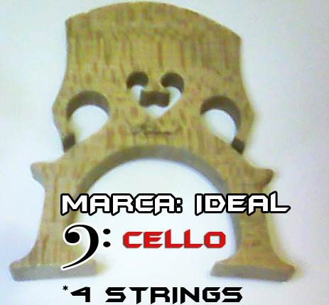 Puente Para Cello 3/4 Marca Ideal 3.4