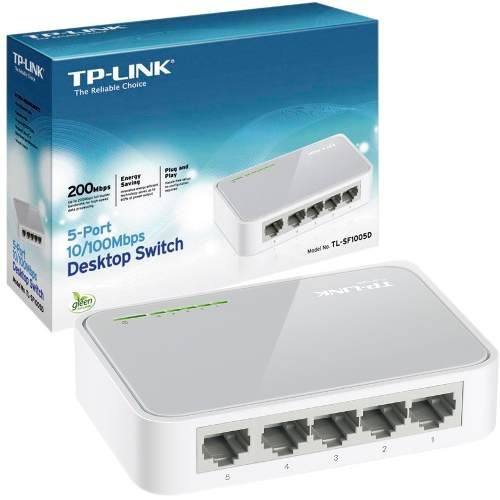 Switch Tp Link Tl-sfd 5 Puertos  Red Rj Trump