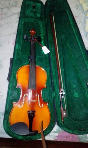 Violin 3/4 Maxtone Con Arco Y Cuerdas Nuevas.