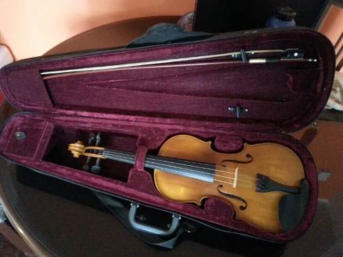 Violin 4/4 Como Nuevo Con Estuche Duro Y Arco Importado