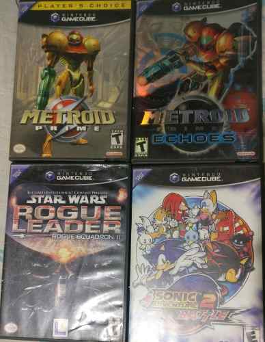Metroid Prime 1 Y 2, Sonic Adv 2, Star Wars Gamecube Clasico