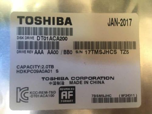 Vendo O Cambio Disco Duro Toshiba 2tb