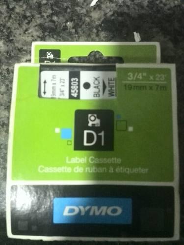 Cinta Cassette Dymo D1 19mm X 7m Negro