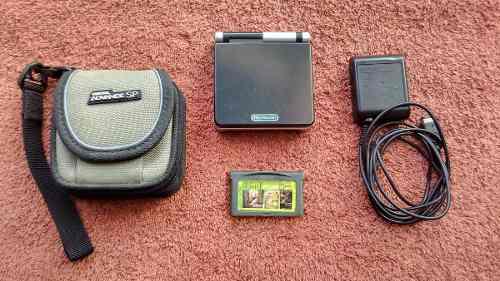 Game Boy Advance Sp Ags-001 Negro Con Plateado