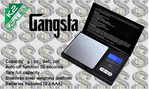 Peso Digital Portatil K2 Scale Gangsta 650gr/0,1g
