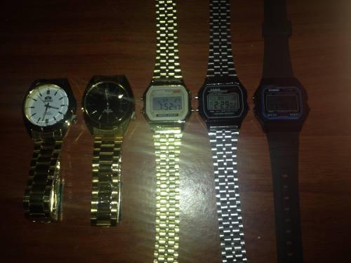 Relojes Para Caballeros Casio Y Orient 5 Verdes