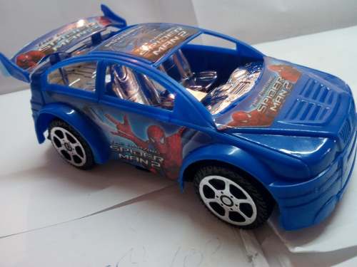 Carros Del Hombre Araña Azul De Friccion Calidad New Regalo