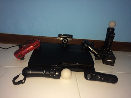 Playstation 3 Con Controles, Juegos Y Accesorios