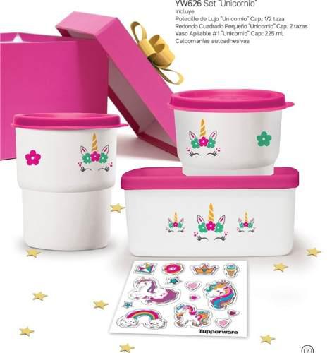 Set Unicornio Tupperware