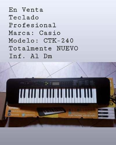 Teclado Profesional Marca Casio Modelo Ctk-240 Nuevo