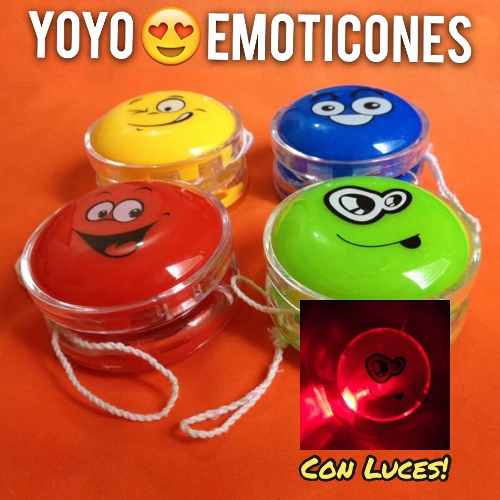 Yoyos Juguete Emoticones De Luces Divertido Colores Oferta