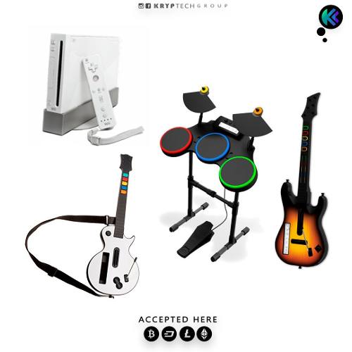 Bateria Y Guitarras Guitar Hero World Tour + Wii