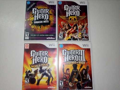 Juegos Original Wii Guitar Hero Estan Nuevos
