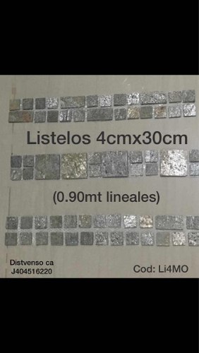 Listelos De Piedra Natural De 90 Cm Lineales