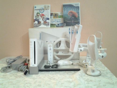 Nintendo Wii Blanco Y Varios Extras