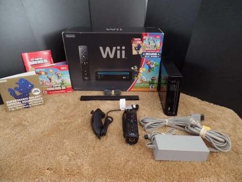 Nintendo Wii Edicion Negro + 2 Juegos Originales