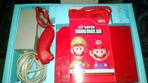 Nintendo Wii Rojo Edicion Especial Mario Bross