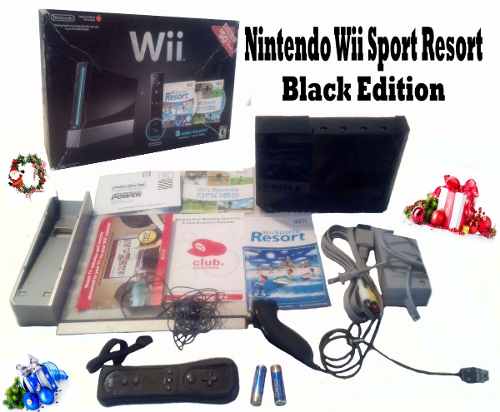 Nintendo Wii Sport Resort Negro Ideal Para Esta Navidad