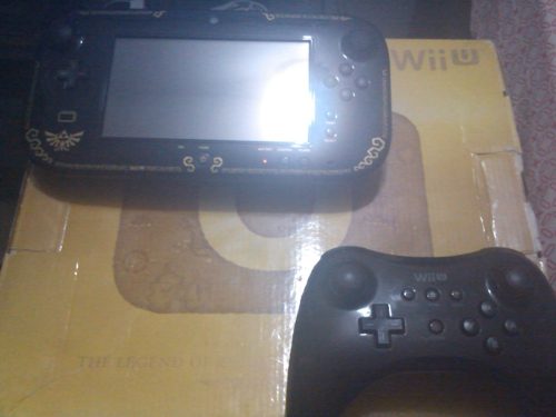 Nintendo Wii U Zelda Dorado Combo + 11 Juegos + 2 Controles