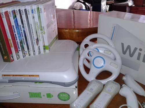 Wii Original, Blanco Con Juegos Originales Y De Coleccion