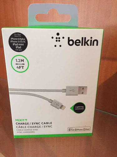 Cable Datos Usb Belkin Iphone 5,6,7....ipad, Tienda Maracay