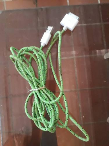 Cable Iphod Para Datos Y Cargar 3mts De Largo