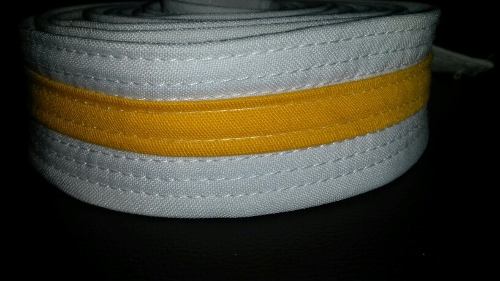 Cinta De Karate Talla 6 Blanca Con Amarillo