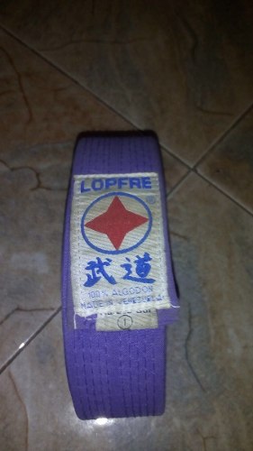 Cinta Morada Karate Do Marca Lopfre