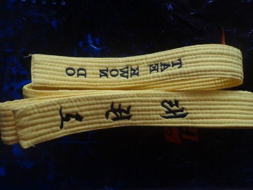 Cinturon De Tae Kwon Do Amarillo