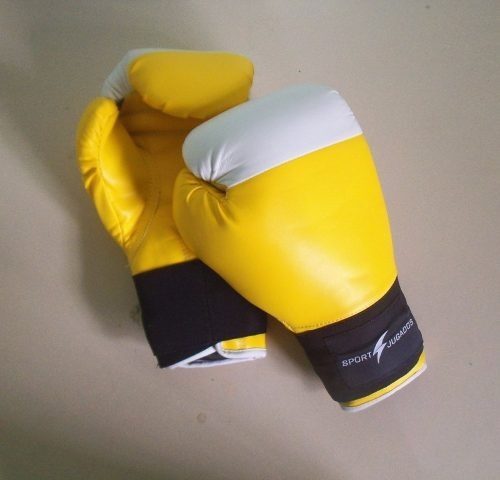 Guantes De Boxeo Sport-jugados Amarillos 12 Oz Nuevos