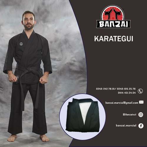 Karategui Banzai Negro - Pesado - Talla 9