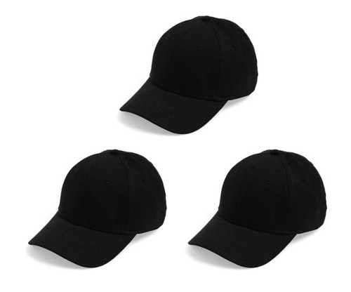 Gorras Negras Acrílicas Para Bordar Unicolor (tienda