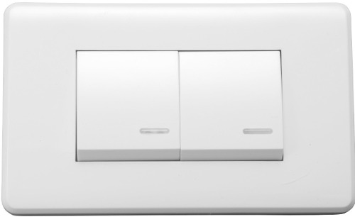 Interruptor Doble Color Blanco (gm86d-2m)