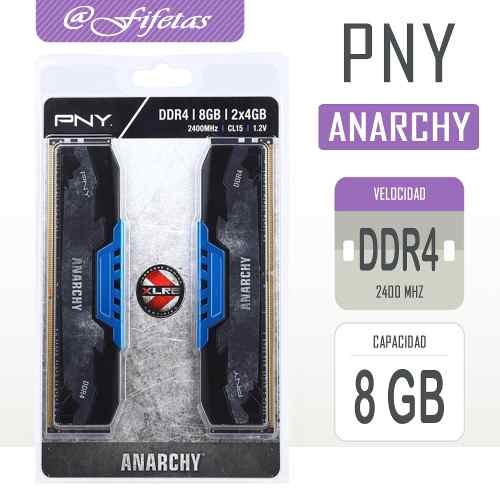 Kit Memoria Pny Anarchy 8gb (2x 4gb) Ddr Mhz
